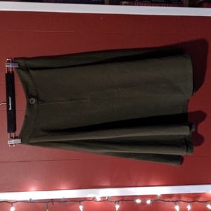 Vintage Hunter Army Green Rockabilly Skirt
